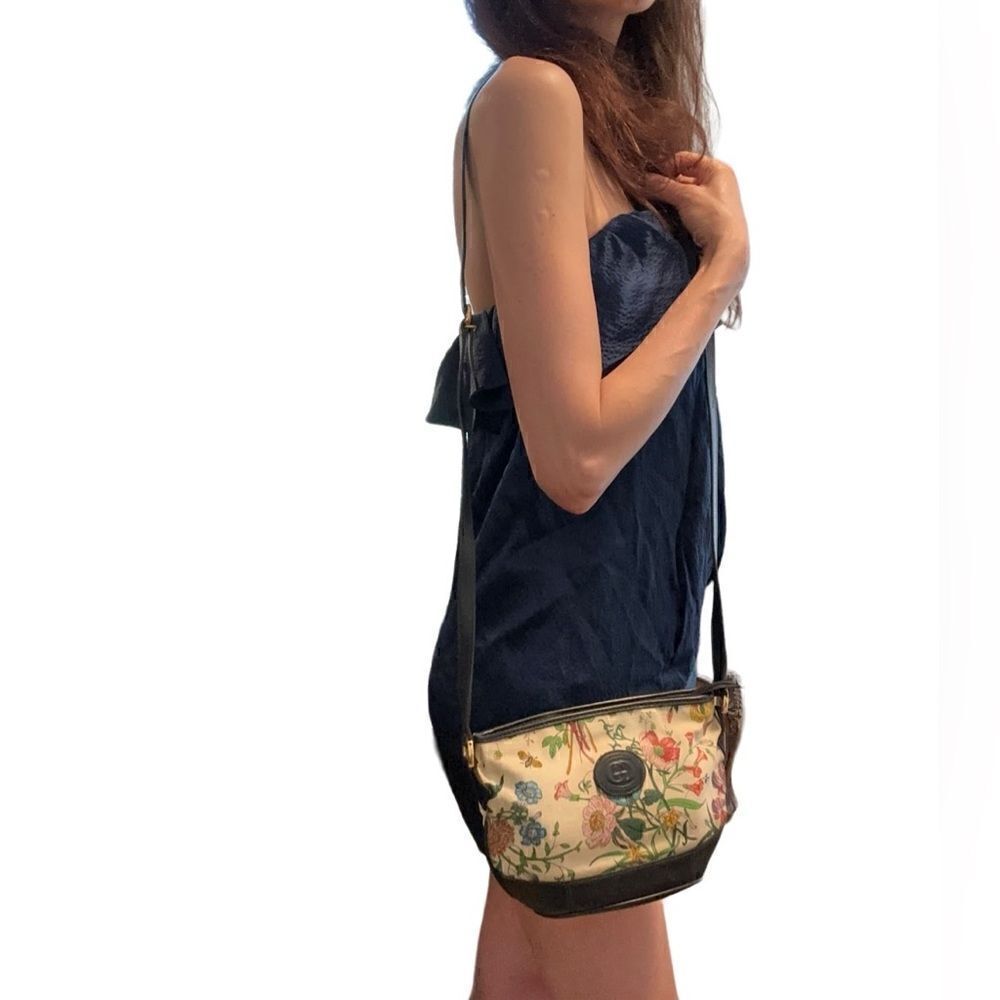 Gucci floral mine cross body shoulder bag - Picture 4 of 16